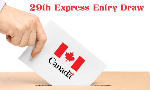 1013 invitations has been sent for 29th Canada Express Entry Draw