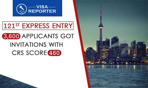 121st Express Entry: 3,600 Applicants Got Invitations With CRS Score 460