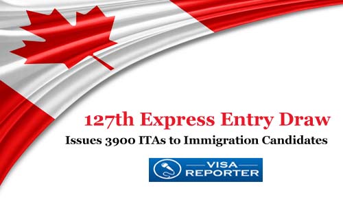127th Canada Express Entry Draw - Issues 3900 ITAs to Immigration Candidates