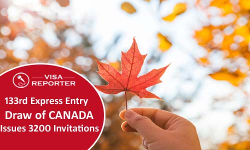 133rd Express Entry Draw of Canada Issues 3,200 Invitations 