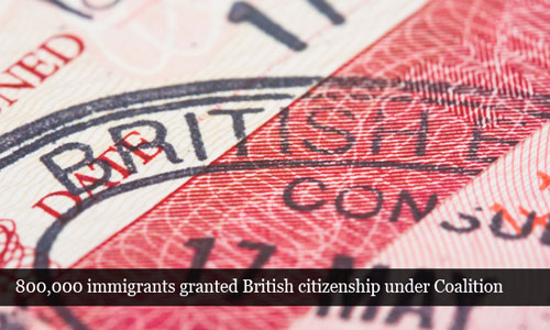 800,000 immigrants granted citizenship by UK under Coalition