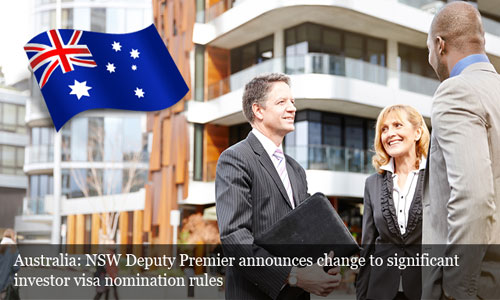 NSW Deputy Premier announces certain amendments to SIV