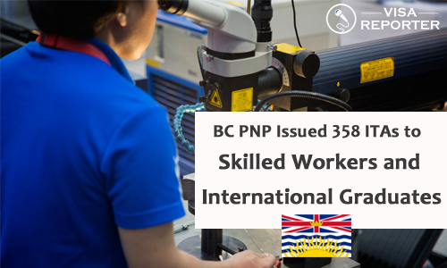 BC PNP Issued 358 ITAs to Skilled Workers and International Graduates