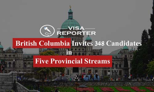 British Columbia Invites 348 Candidates in Five Provincial Streams