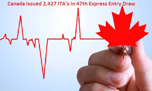 Canada Issued 2,427 ITA's in 47th Express Entry Draw