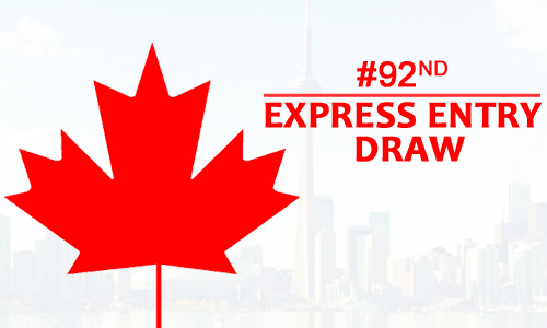 Details of 92nd Canadian Express Entry Draw