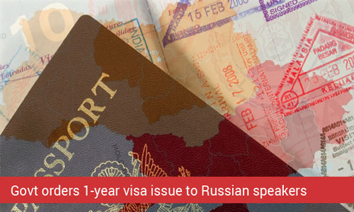 Russia announces one-year residence visa to Russian speakers