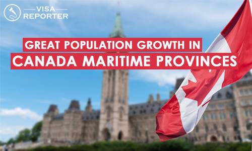 Great Population Growth in Canada Maritime Provinces