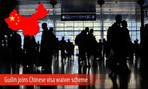 Guilin is the ninth Chinese city to take part in visa waiver scheme