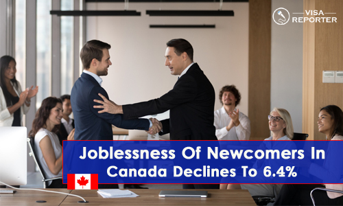 Joblessness Of Newcomers In Canada Declines To 6.4%