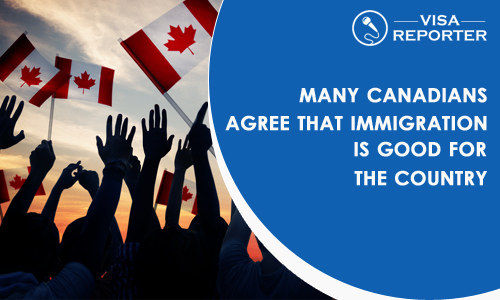 Many Canadians Agree that Immigration is Good for the Country