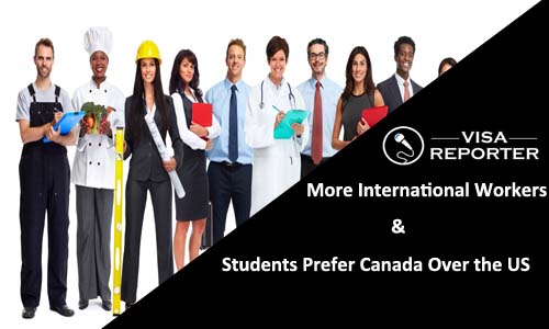 More International Workers and Students Prefer Canada over the US