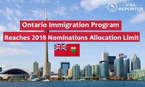 Ontario Immigration program Reaches 2018 Nominations Allocation Limit