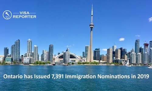 Ontario has Issued 7,391 Immigration Nominations in 2019