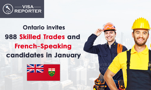 Ontario invites 988 Skilled Trades and French-Speaking candidates in January