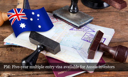 Australian investors can apply for five-year multiple entry visa for Malaysia