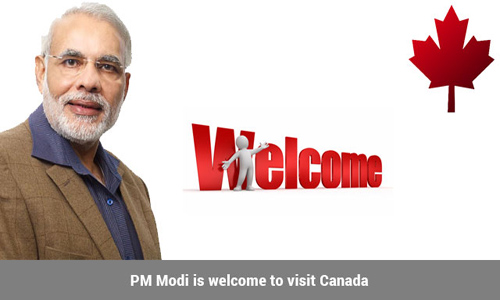 Indian Prime Minister is welcomed to visit Canada 