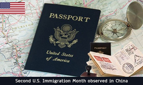 Second US Immigration Month Observed In China