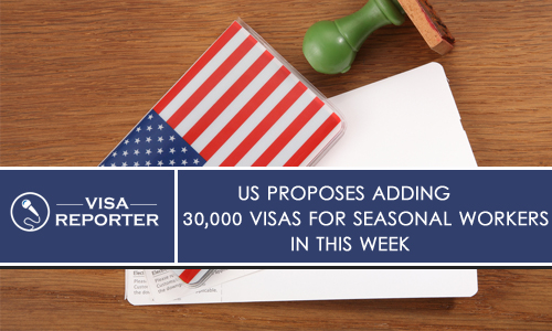 The US Proposes Adding 30,000 Visas for Seasonal Workers in this Week