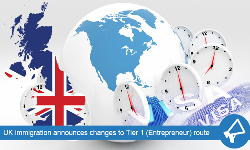 UK gives out changes to Tier 1 (Entrepreneur) visa 