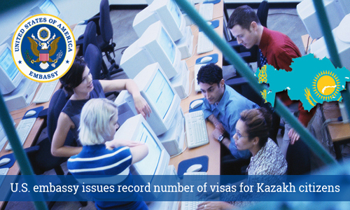 US Embassy issues record number of visas to Kazakh citizens