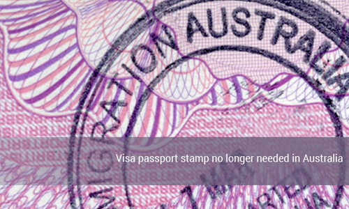 Australian visa holders can travel to Australia without visa label