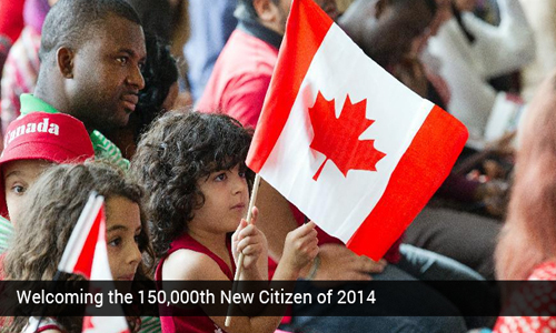 Canada receives 150,000th new citizen of 2014
