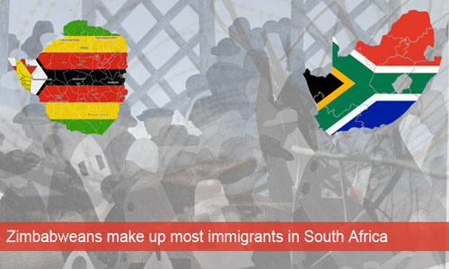 Zimbabweans form the largest group of immigrants in South Africa