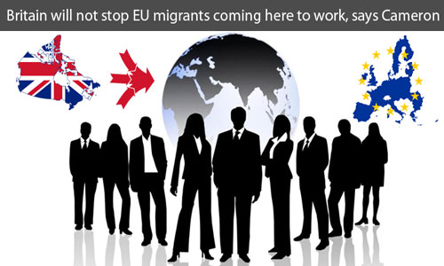 UK will not stop EU migrants coming into the country for work