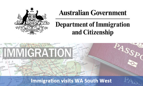  Immigration visits Western Australia (South West) 