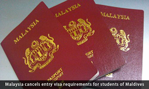 Malaysia cancels entry visa requirements for students of Maldives