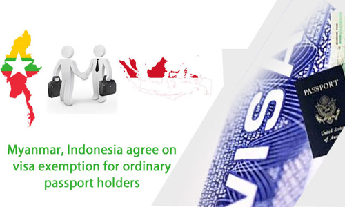 Myanmar and Indonesia have agreed upon visa-free entry